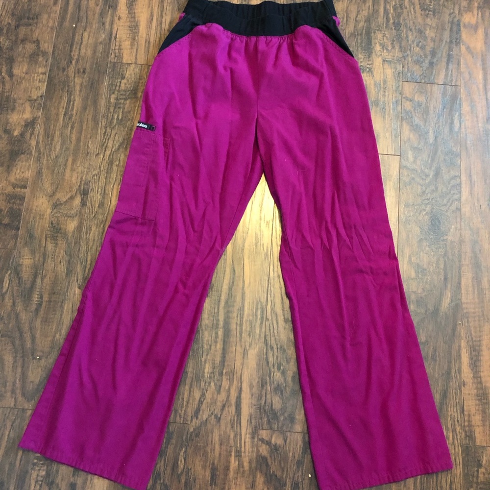 Fuchsia Cherokee scrub pants